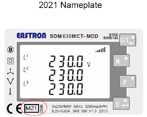 2021 Nameplate